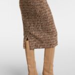 Giugno Cotton and Wool-blend Midi Dress Thumbnail 5
