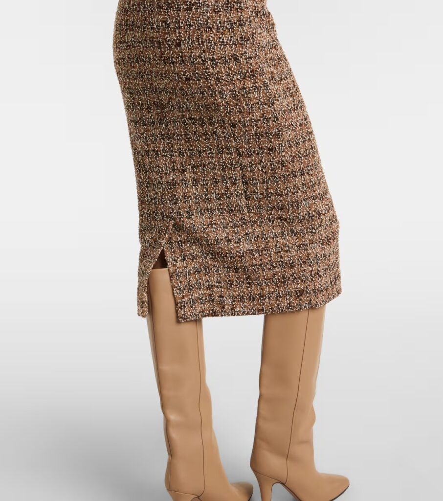 Giugno Cotton and Wool-blend Midi Dress Full Size Image 5