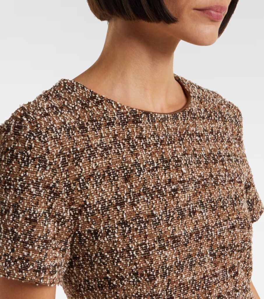 Giugno Cotton and Wool-blend Midi Dress Full Size Image 3