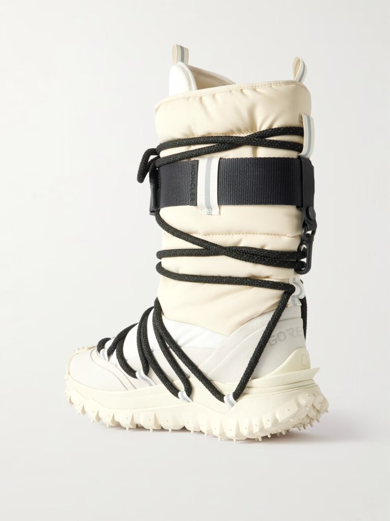 Trailgrip Leather-trimmed Quilted GORETEX Ski Boots Full Size Image 4