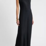 Shirred Cap Sleeve Maxi Dress Thumbnail 1