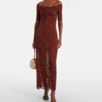 Off-the-shoulder Lace Maxi Dress Thumbnail 1