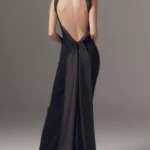 Daufine Neck Scarf Sweetheart Maxi Dress Thumbnail 3