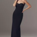 Daufine Neck Scarf Sweetheart Maxi Dress Thumbnail 1