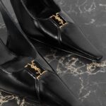 Babylone Cutout Leather Slingback Pumps Thumbnail 3