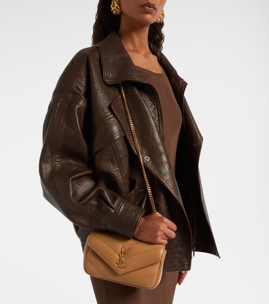 Lou Lou Mini Leather Crossbody Bag Full Size Image 3