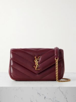 SAINT LAURENT Loulou Quilted Leather Shoulder Bag
