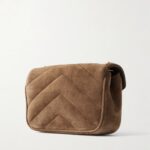 Small Quilted Suede Shoulder Bag Thumbnail 3