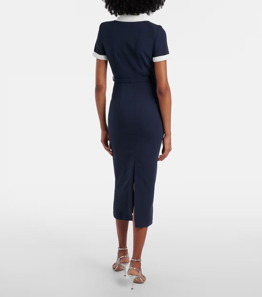 Belted Midi Dress Full Size Image 2