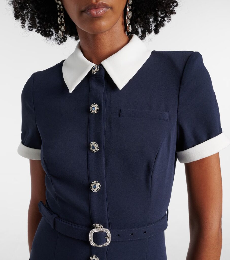 Belted Midi Dress Full Size Image 5