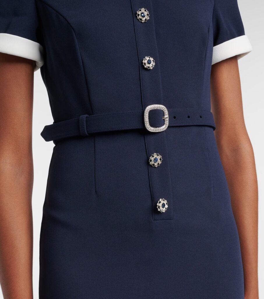 Belted Midi Dress Full Size Image 6