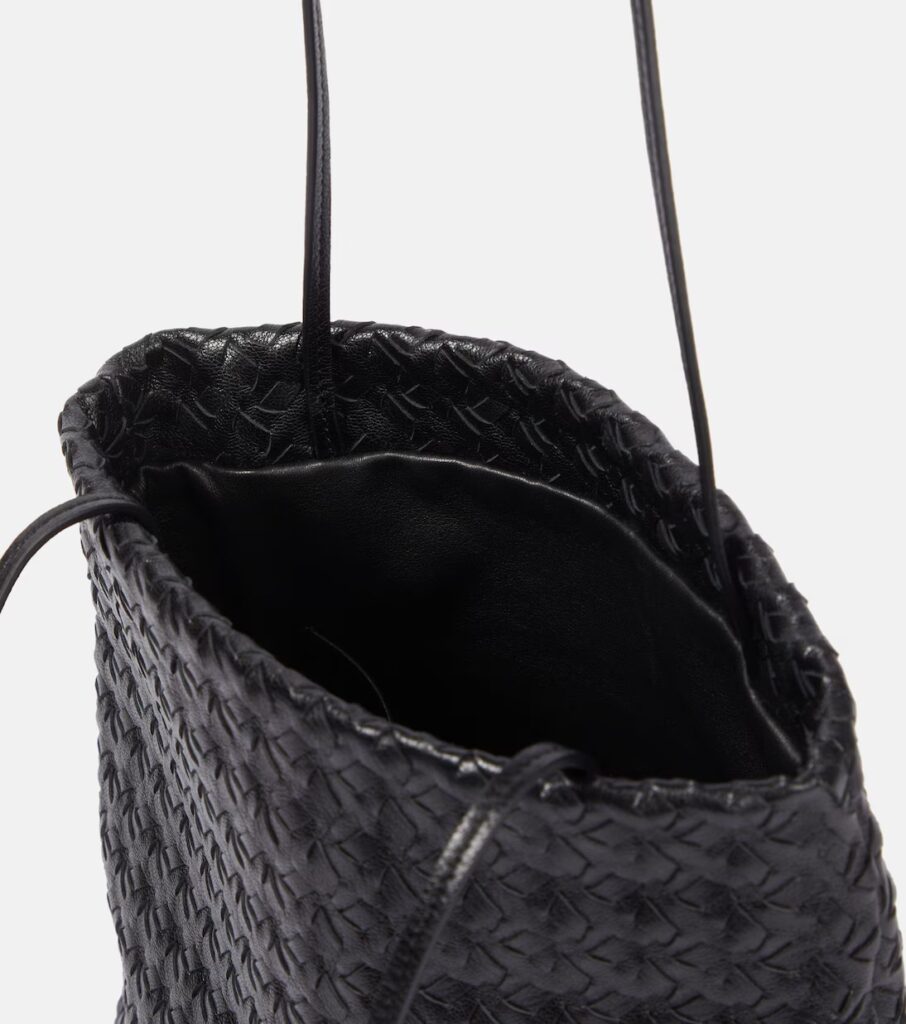 Lilou Woven Leather Shoulder Bag Full Size Image 3