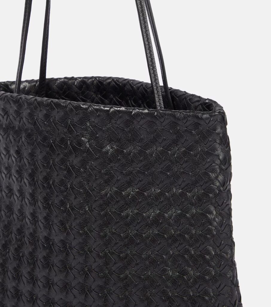 Lilou Woven Leather Shoulder Bag Full Size Image 2