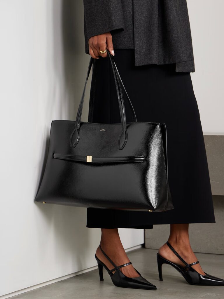 Naplack Crinkled Patent-leather Tote Full Size Image 4