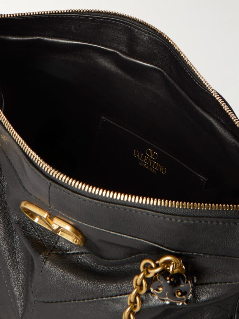 Growl Medium Embellished Leather Shoulder Bag Full Size Image 3