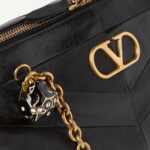 Growl Medium Embellished Leather Shoulder Bag Thumbnail 4