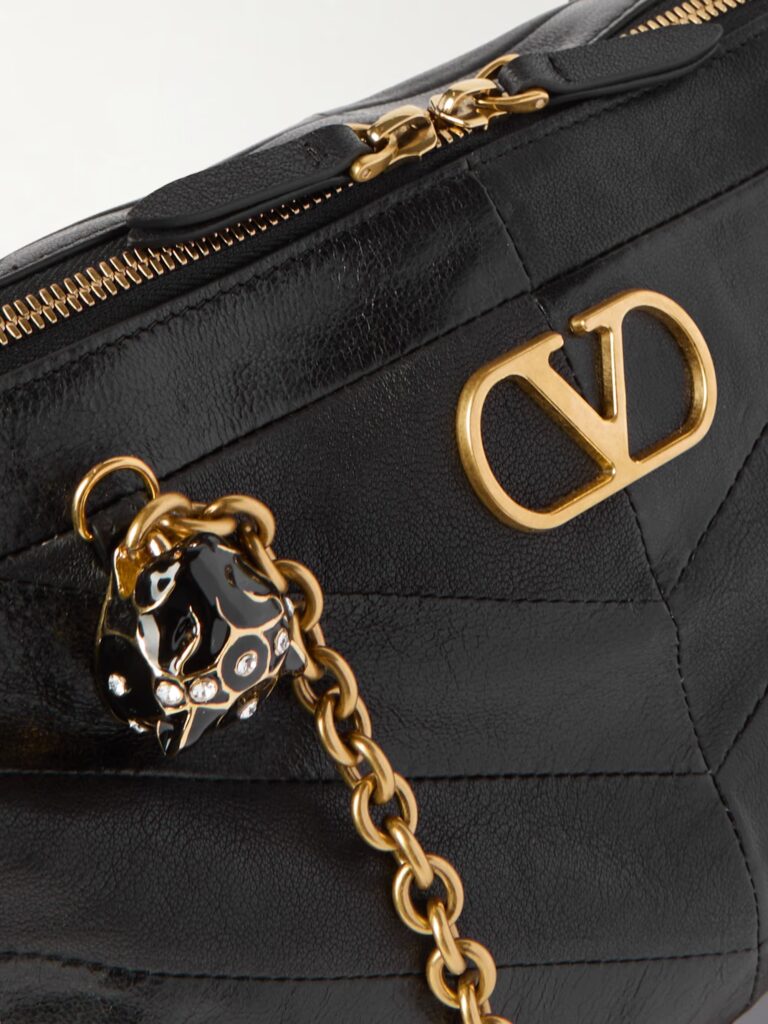 Growl Medium Embellished Leather Shoulder Bag Full Size Image 4