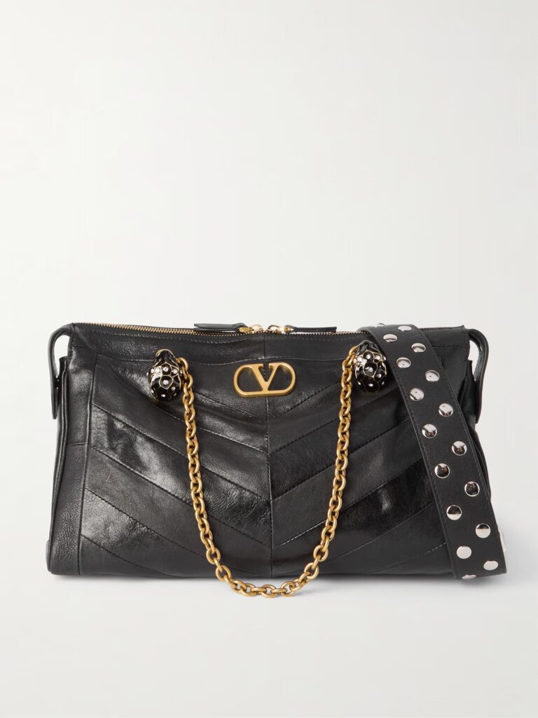 Growl Medium Embellished Leather Shoulder Bag Full Size Image 1