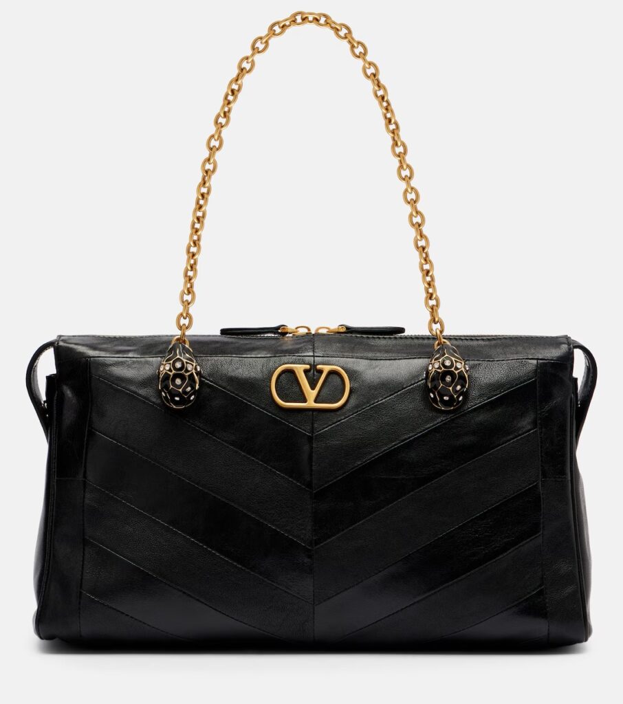 Growl Medium Quilted Leather Tote Bag Full Size Image 1