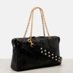 Growl Medium Quilted Leather Tote Bag Thumbnail 4