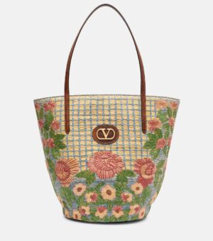 VALENTINO GARAVANI Panier De Fleurs VLogo Tote Bag