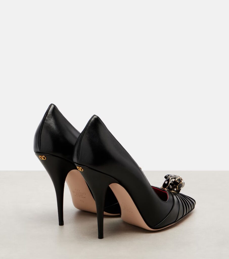 Pas De Chat 105 Leather Pumps Full Size Image 4