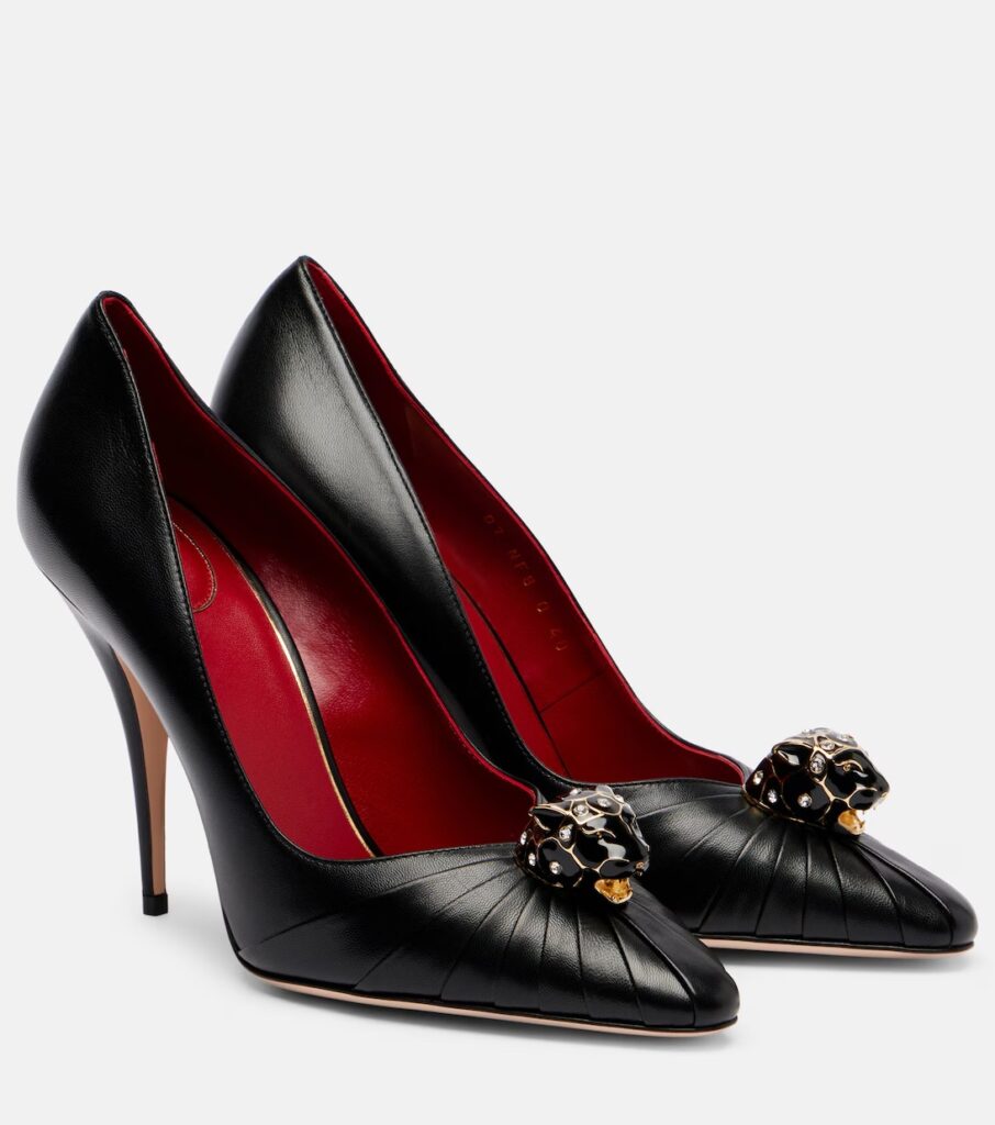 Pas De Chat 105 Leather Pumps Full Size Image 5