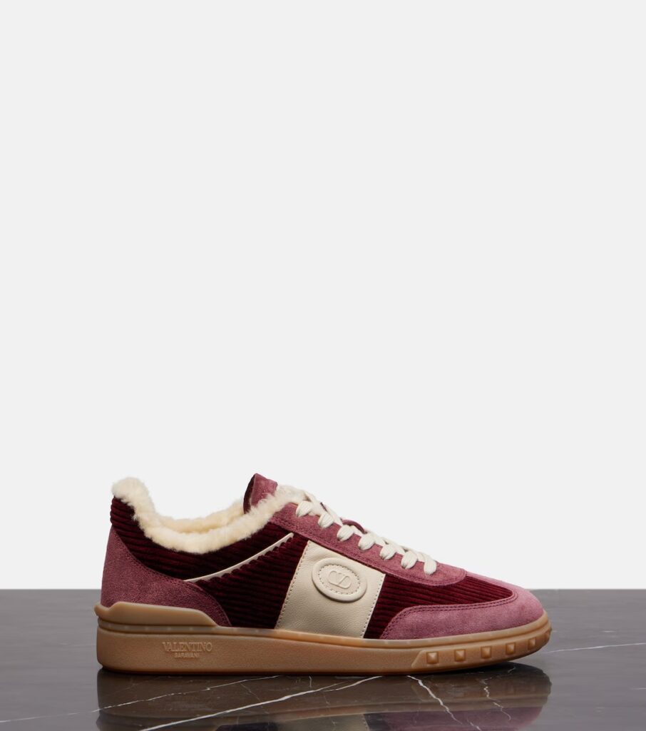 Upvillage Suede and Corduroy Sneakers Full Size Image 1