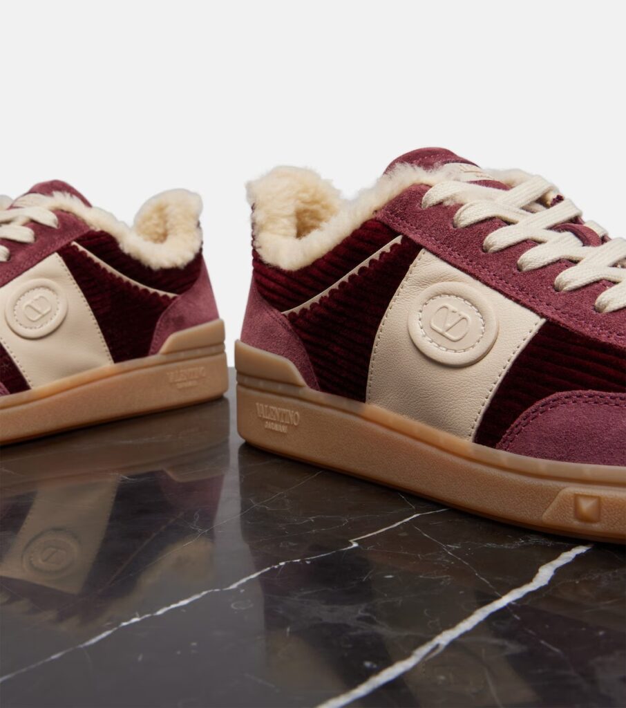Upvillage Suede and Corduroy Sneakers Full Size Image 4