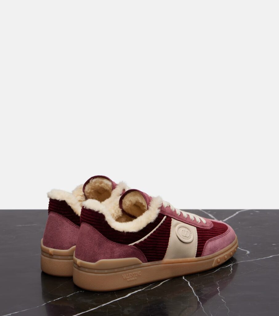 Upvillage Suede and Corduroy Sneakers Full Size Image 5