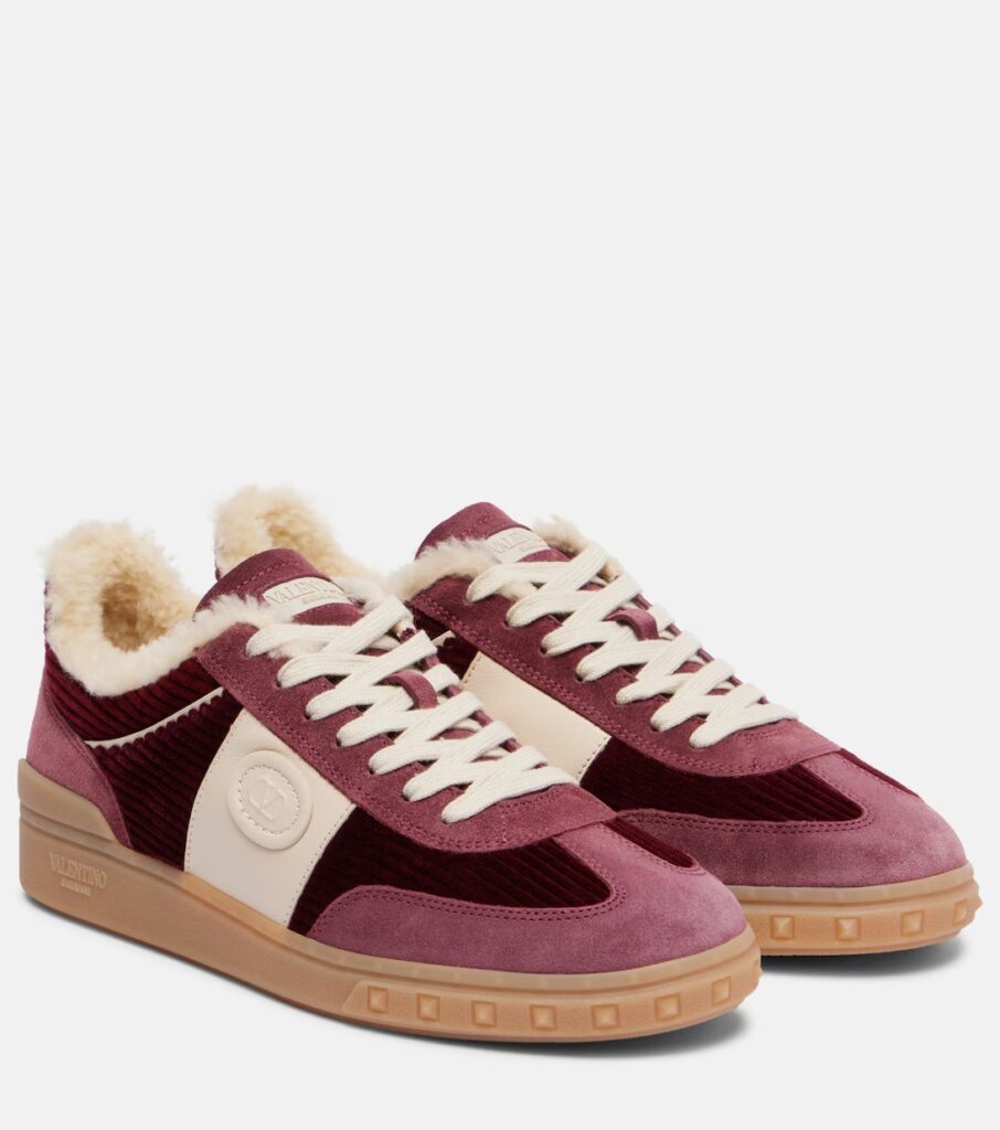 Upvillage Suede and Corduroy Sneakers Full Size Image 2
