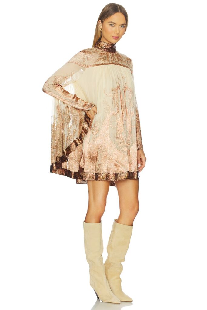 Batwing Mini Dress Full Size Image 3