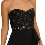 Beaded Bodice Strapless Mermaid Gown Thumbnail 2