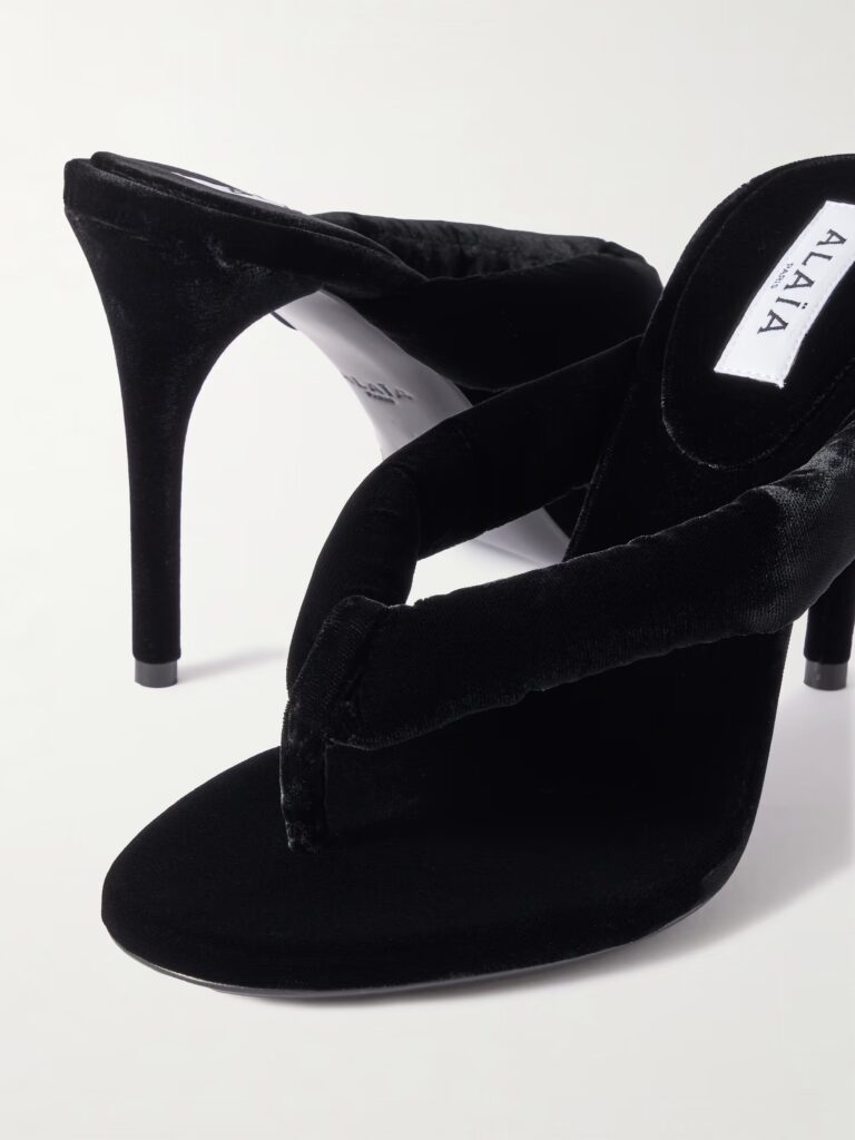 90 Velvet Mules Full Size Image 3