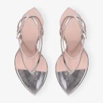 Invisible Tong 90 Metallic Leather Wedge Heels Thumbnail 3