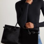 Le Teckel Large Leather-trimmed Calf Hair Tote Thumbnail 2