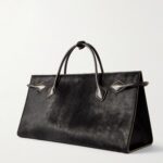 Le Teckel Large Leather-trimmed Calf Hair Tote Thumbnail 4