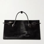 Le Teckel Large Leather-trimmed Calf Hair Tote Thumbnail 1
