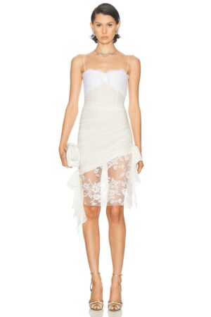 ALESSANDRA RICH Lace Mini Dress