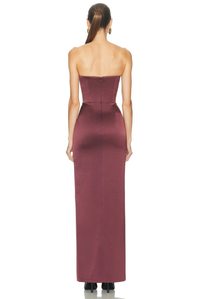 Strapless Column Dress Full Size Image 3