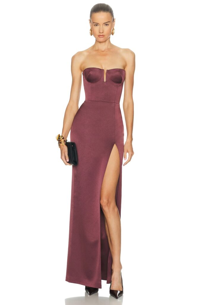 Strapless Column Dress Full Size Image 1