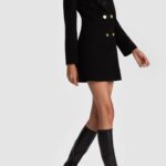Latoya Ruffle Detail Long Sleeve Blazer Dress Thumbnail 3