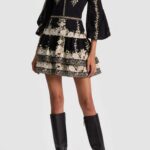 Valencia Placed Floral Tiered Cotton Dress Thumbnail 1