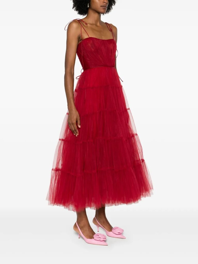 Tulle Maxi Dress Full Size Image 3