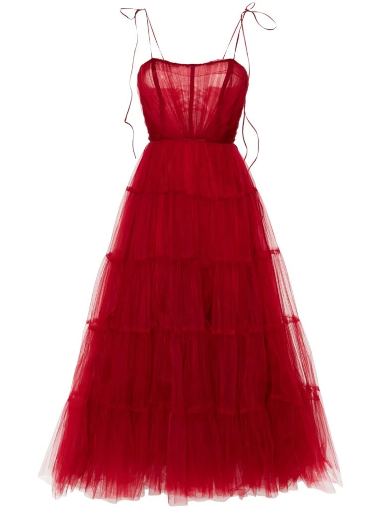 Tulle Maxi Dress Full Size Image 4