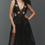 Corset Lace Tulle Midi Dress Thumbnail 2
