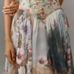 The Muse Basque-waist Midi Dress Thumbnail 2