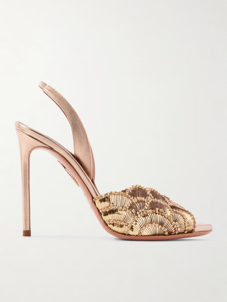 Ce Soir 105 Embellished Leather Sandals Full Size Image 1