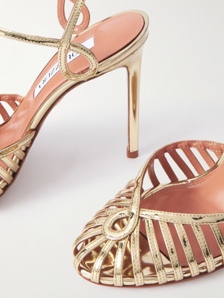 Sweet Surrender 105 Cutout Mirrored-leather Pumps Full Size Image 2