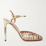Sweet Surrender 105 Cutout Mirrored-leather Pumps Thumbnail 1